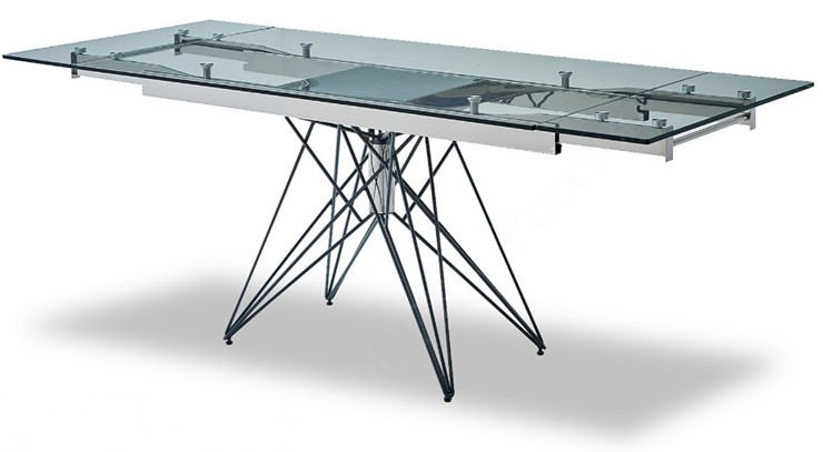 Раздвижной стол T-041 (140) прозрачный в Липецке - изображение 3