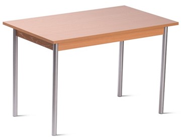 Стол для столовой, ЛДСП Бук/Металлик в Липецке