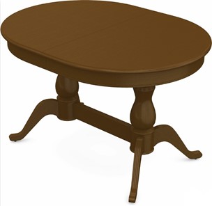 Обеденный раздвижной стол Фабрицио-2 исп. Овал 1600, Тон 2 (Морилка/Эмаль) в Липецке