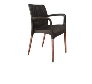 Обеденный стул SHT-ST68/S424-С (черно-коричневый/темный орех) в Липецке