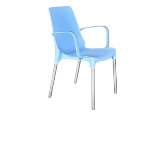 Обеденный стул SHT-ST76/S424 (голубой/хром лак) в Липецке
