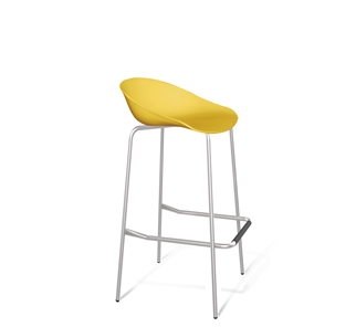 Барный стул SHT-ST19/S29 (желтый/хром лак) в Липецке