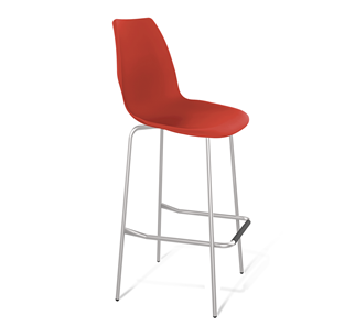 Барный стул SHT-ST29/S29 (красный ral 3020/хром лак) в Липецке - предосмотр