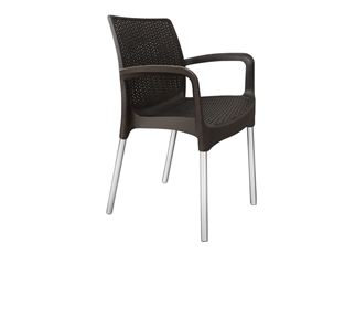 Обеденный стул SHT-ST68/S424 (черно-коричневый/хром лак) в Липецке