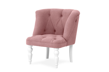 Кресло Бриджит розовый ножки белые в Липецке