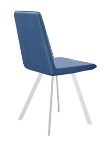 Обеденный стул 202, микровелюр B8 blue, ножки белые в Липецке - предосмотр 2
