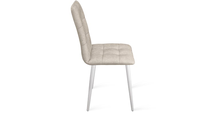 Обеденный стул Аспен К1С (Белый матовый/Микровелюр Duna Brilliant) в Липецке - изображение 1