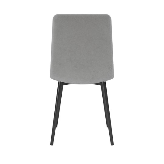 Кухонный стул Белла, велюр тенерифе грей/Цвет металл черный в Липецке - изображение 3