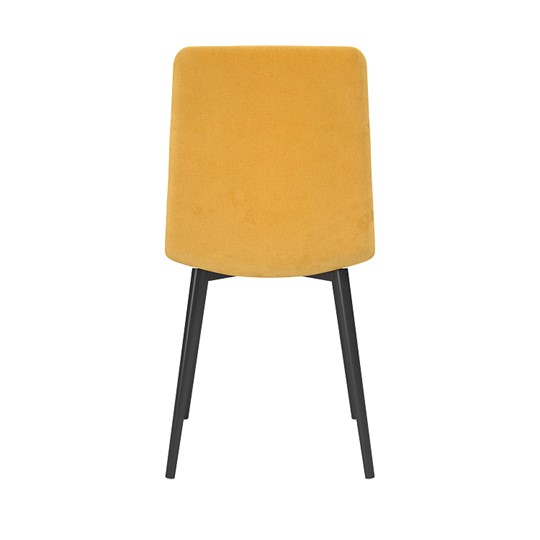 Обеденный стул Белла, велюр тенерифе куркума/Цвет металл черный в Липецке - изображение 3