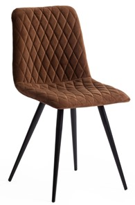 Кухонный стул CHILLY X (mod.7096) 45х53х88 коричневый barkhat 11/черный арт.15557 в Липецке