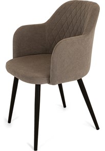 Обеденный стул Эспрессо-1, ноги черные круглые XL (R32)/велюр T173 Капучино в Липецке