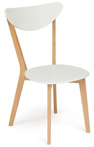 Обеденный стул MAXI (Макси), бук/МДФ 86x48,5x54,5 Белый/Натуральный Бук арт.19584 в Липецке