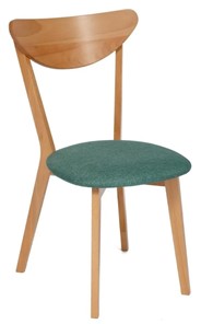 Обеденный стул MAXI (Макси), бук/ткань 86x48,5x54,5 Морская волна/ натуральный бук арт.19590 в Липецке