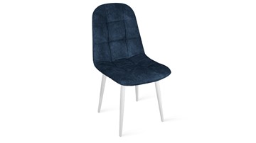 Обеденный стул Райс К1С (Белый матовый/Микровелюр Wellmart Blue) в Липецке
