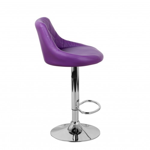 Барный стул Комфорт с мягкой спинкой WX-2396 экокожа фиолетовый в Липецке - изображение 3