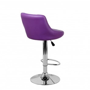 Барный стул Комфорт с мягкой спинкой WX-2396 экокожа фиолетовый в Липецке - предосмотр 4