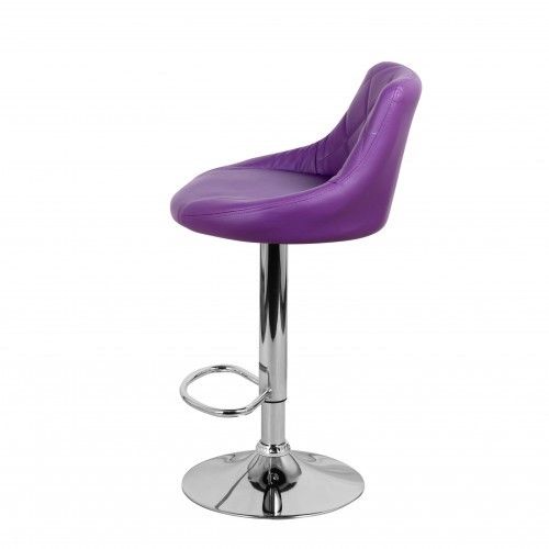 Барный стул Комфорт с мягкой спинкой WX-2396 экокожа фиолетовый в Липецке - изображение 7