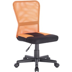 Кресло офисное Brabix Smart MG-313 (без подлокотников, комбинированное, черное/оранжевое) 531844 в Липецке