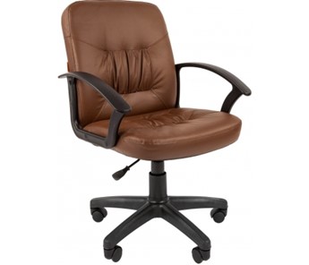 Кресло офисное CHAIRMAN 651 ЭКО коричневое в Липецке
