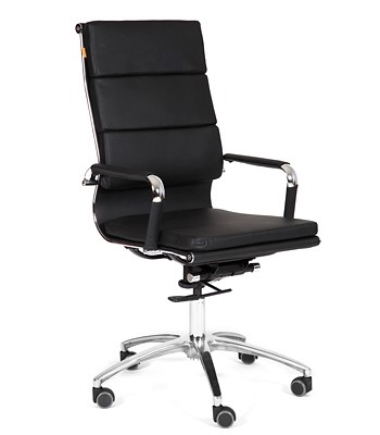 Офисное кресло CHAIRMAN 750 экокожа черная в Липецке - изображение