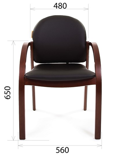 Офисное кресло CHAIRMAN 659 Экокожа черная в Липецке - изображение 1