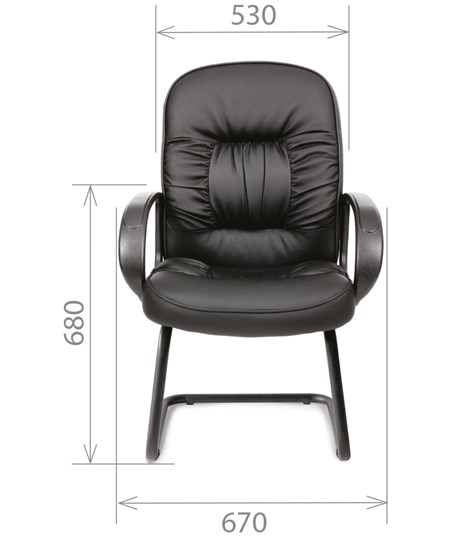 Офисное кресло CHAIRMAN 416V экокожа черная в Липецке - изображение 1