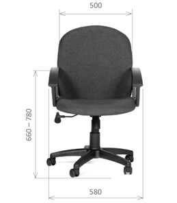 Офисное кресло CHAIRMAN 681 Ткань C-3 черное в Липецке - предосмотр 1