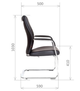 Офисное кресло CHAIRMAN Vista V Экокожа премиум черная в Липецке - предосмотр 2