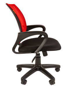 Офисное кресло CHAIRMAN 696 black Сетчатый акрил DW69 красный в Липецке - предосмотр 1