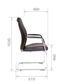 Офисное кресло CHAIRMAN Vista V Экокожа премиум коричневая (vista) в Липецке - предосмотр 2