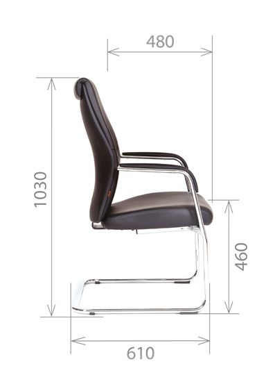 Офисное кресло CHAIRMAN Vista V Экокожа премиум коричневая (vista) в Липецке - изображение 2