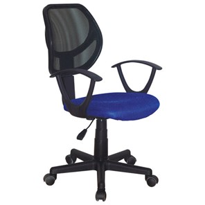 Кресло компьютерное Brabix Flip MG-305 (ткань TW, синее/черное) 531919 в Липецке