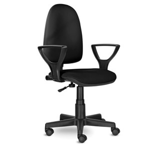 Кресло офисное Brabix Prestige Ergo MG-311 (регулируемая эргономичная спинка, кожзам, черное) 531877 в Липецке