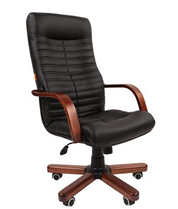 Офисное кресло CHAIRMAN 480 WD, экокожа, цвет черный в Липецке