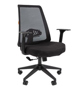 Офисное кресло CHAIRMAN 535 LT Сетчатый акрил черный / Полиэстер черный в Липецке