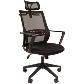 Компьютерное кресло CHAIRMAN 545 сетка/ткань черный в Липецке
