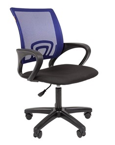 Компьютерное кресло CHAIRMAN 696 black LT, синий в Липецке