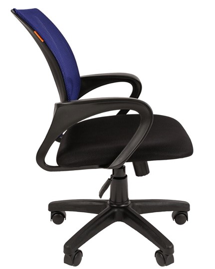 Компьютерное кресло CHAIRMAN 696 black Сетчатый акрил DW61 синий в Липецке - изображение 2