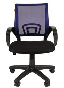 Компьютерное кресло CHAIRMAN 696 black Сетчатый акрил DW61 синий в Липецке - предосмотр 1