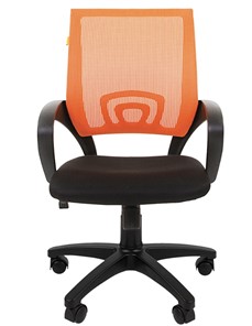 Компьютерное кресло CHAIRMAN 696 black Сетчатый акрил DW66 оранжевый в Липецке - предосмотр 4