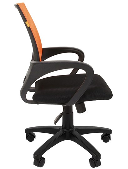 Компьютерное кресло CHAIRMAN 696 black Сетчатый акрил DW66 оранжевый в Липецке - изображение 5