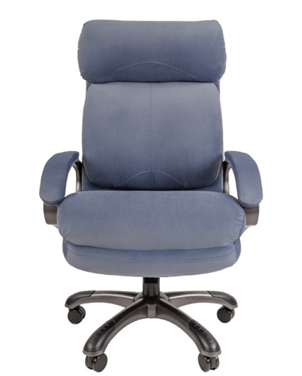 Офисное кресло CHAIRMAN HOME 505, велюр голубое в Липецке - изображение 3