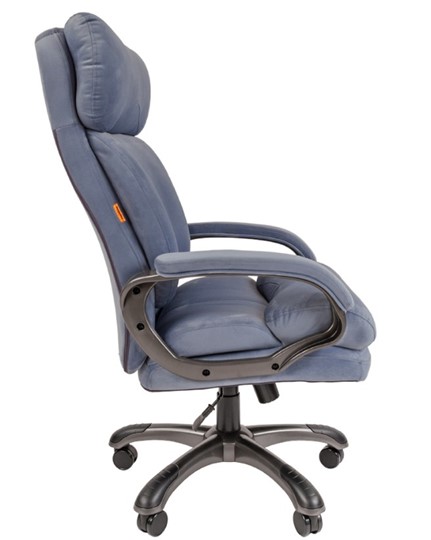 Офисное кресло CHAIRMAN HOME 505, велюр голубое в Липецке - изображение 4