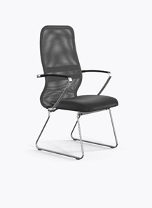 Кресло офисное Ergolife Sit 8 B2-9K - X1+Extra (Св.серый-Черный) в Липецке