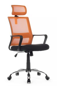 Кресло компьютерное RCH 1029HB, черный/оранжевый в Липецке
