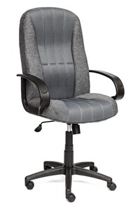 Офисное кресло СН833 ткань/сетка, серая/серая, арт.10327 в Липецке