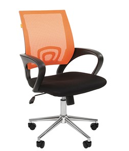 Кресло CHAIRMAN 696 CHROME Сетка TW-66 (оранжевый) в Липецке