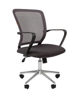 Кресло офисное CHAIRMAN 698 CHROME new Сетка TW-04 (серый) в Липецке
