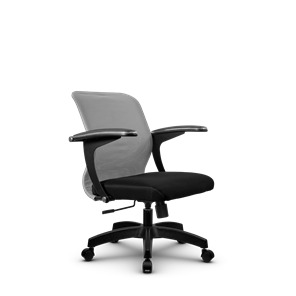 Компьютерное кресло SU-M-4/подл.160/осн.001, Светло-серый/Черный в Липецке