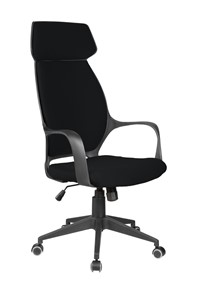 Кресло компьютерное Riva Chair 7272 (Черный/черный) в Липецке
